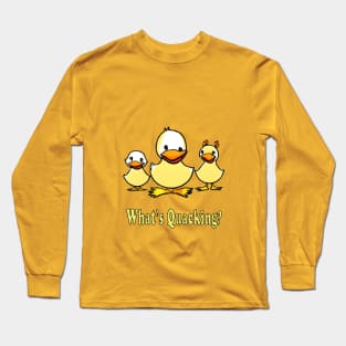 Cute, Funny Ducks Kawaii Ducklings Long Sleeve T-Shirt